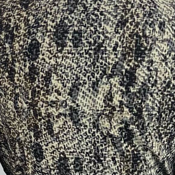 Jones New York Brown Tan Animal Print Faux Wrap Career Dress NWOT Size 8 - Picture 8 of 13